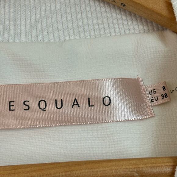 Esqualo Embroidered Cream Lightweight Jacket Women’s Sz 8 - Picture 3 of 10